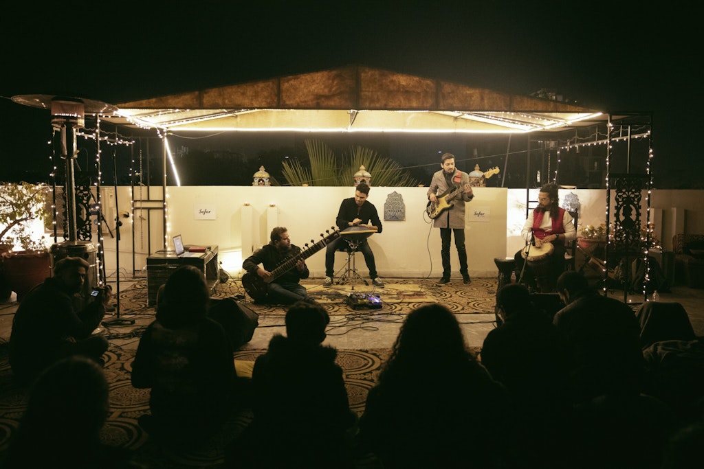 The rooftop of Red Brick Studio in Lahore, Pakistan