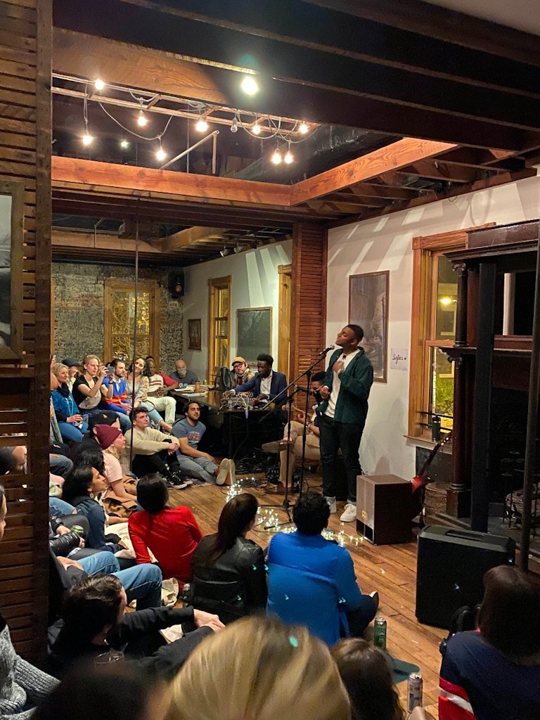 A performance at Big Bear Cafe for Sofar D.C.