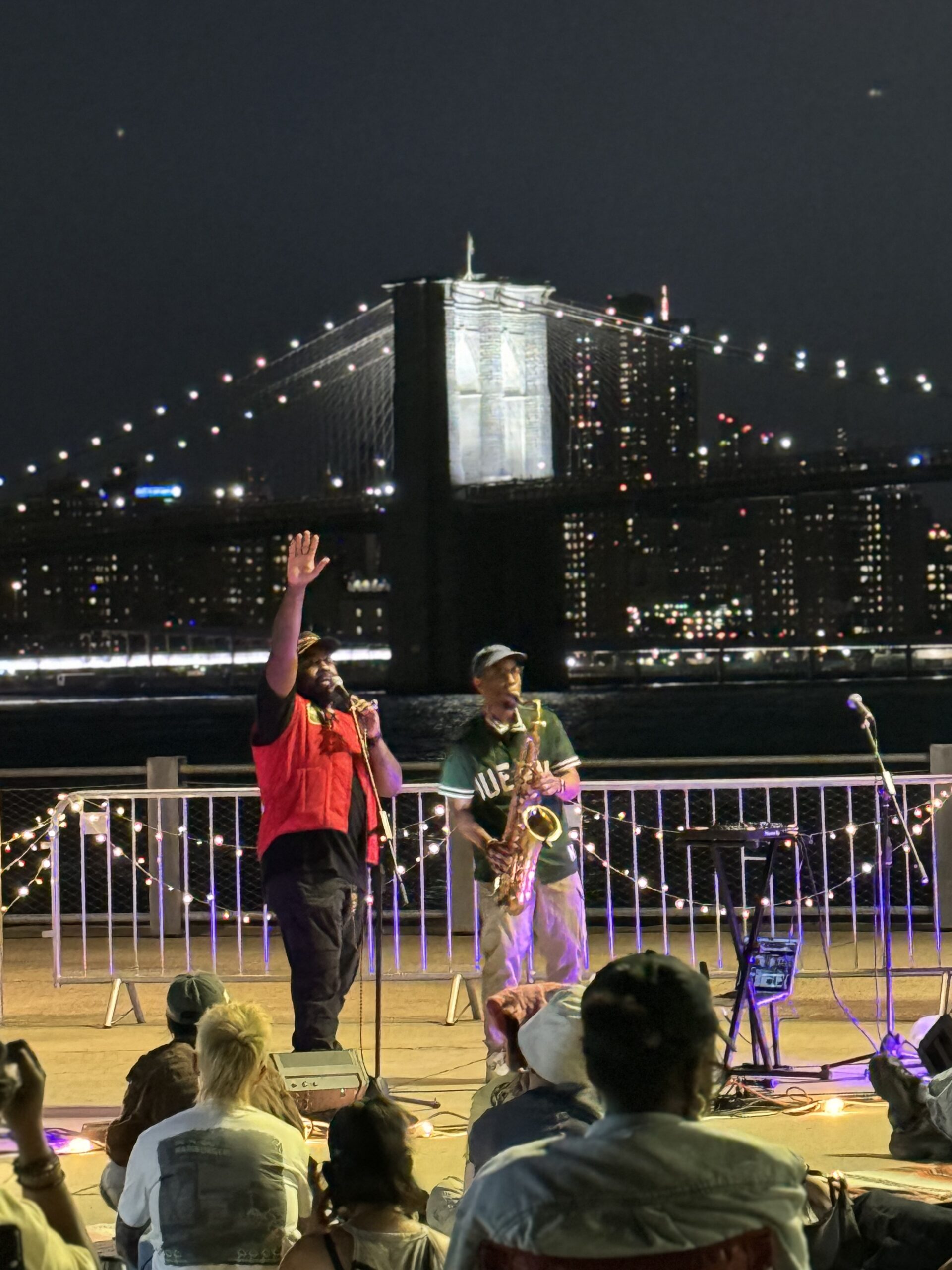 Two artists perform at Brooklyn Bridge Park, one of our fave outdoor venues