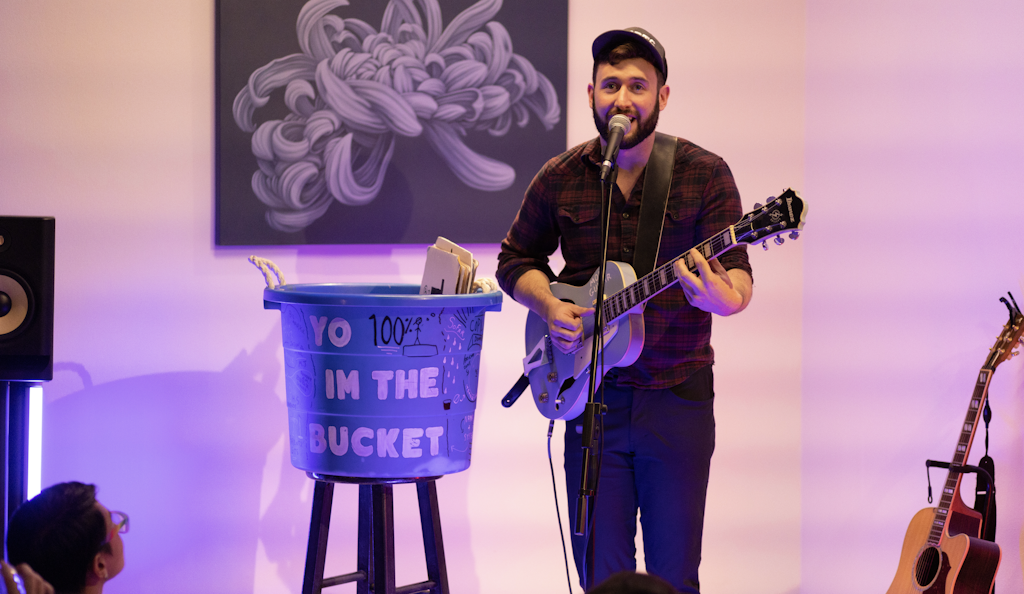 Ry McDonald performs at Beacon Gallery, photo by Shayna MacDonald
