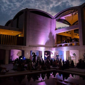 Sofar Artist, Dylan Singleton playing at The Kreeger Museum in Washington D.C., US